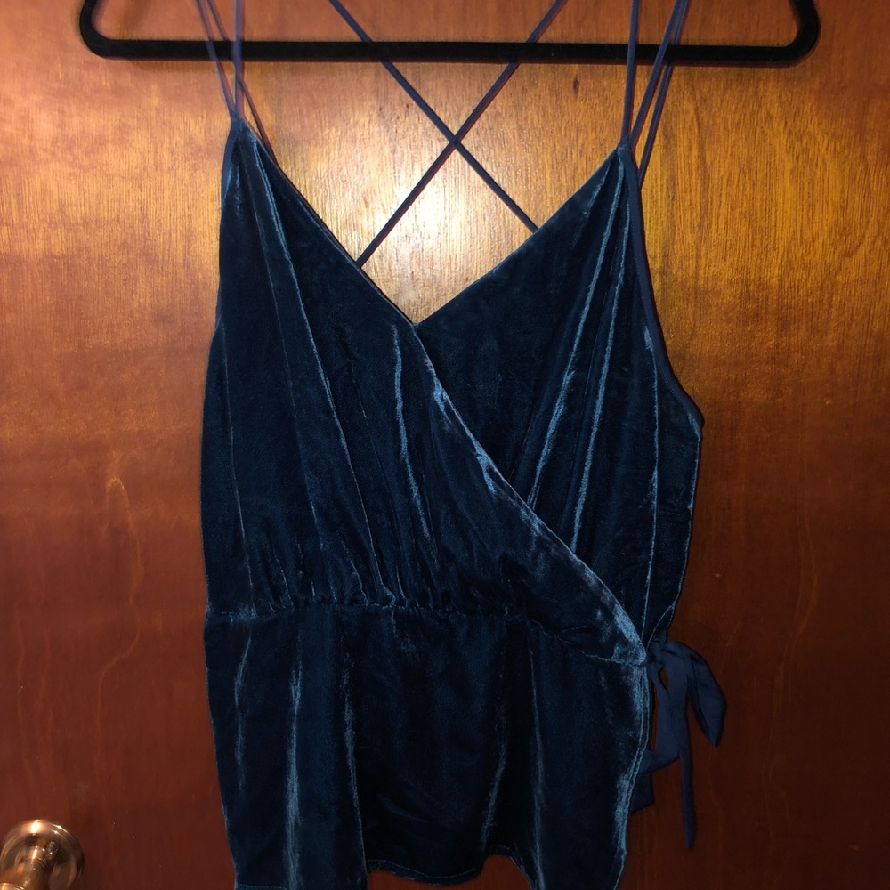Blue Velvet Top